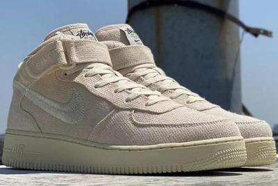 Stussy x Nike Air Force 1 Mid 'Fossil'
