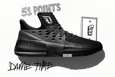 Adidas Dame 3 Lights Out 1