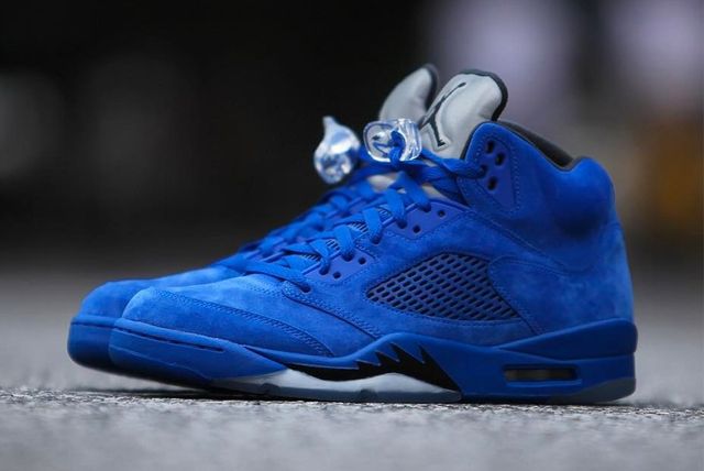 Best Look Yet At The 'Blue Suede' Jordan 5s - Sneaker Freaker