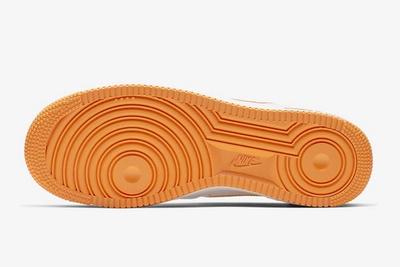 Nike Air Force 1 High White Orange Outsole