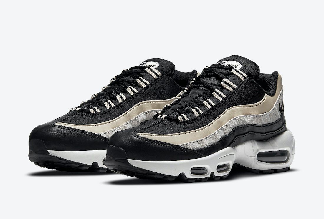 black and white 95 air max