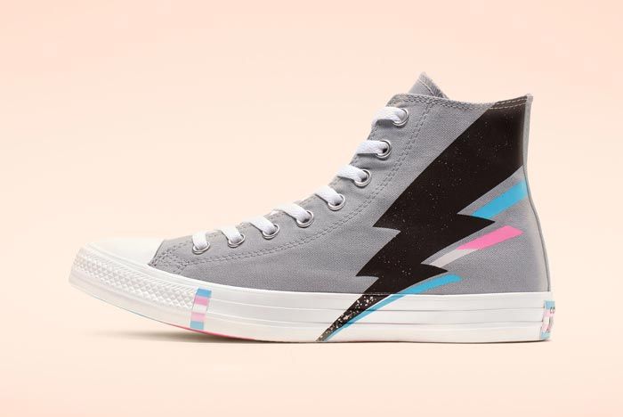 Chuck Taylor All Star Pride High Top Grey Lateral