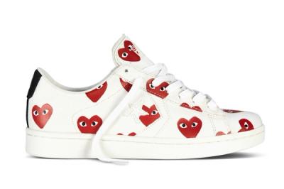 Converse Comme Des Garcons Play Collection Red White Profile 1