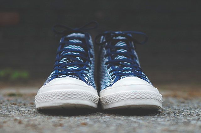 Converse Chuck Taylor All Star Hi Premium Knit Nvy Wht Frontview