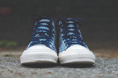 Converse Chuck Taylor All Star Hi Premium Knit Nvy Wht Frontview