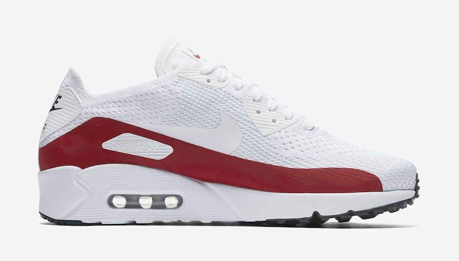 Nike Air Max 90 Ultra 2 0 Flyknit White Red 875943 102 2