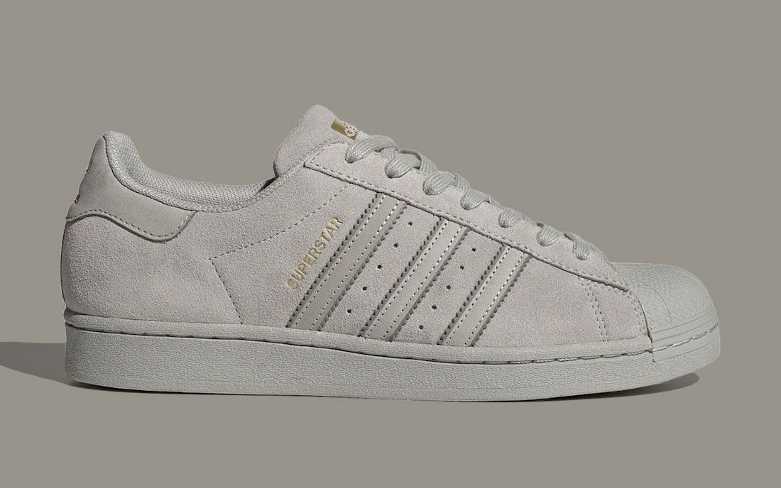 The adidas Superstar Stays Stately in Grey Suede - Sneaker