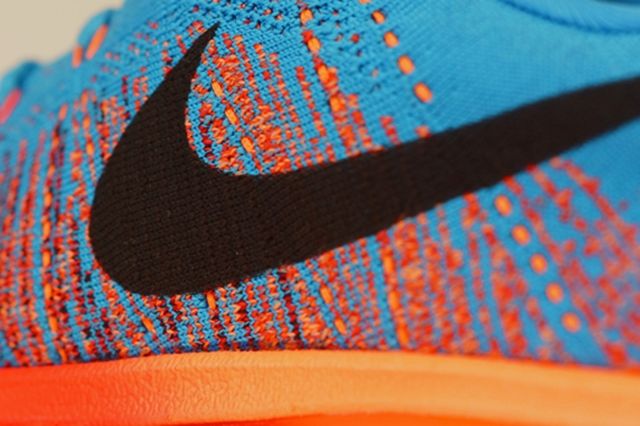 nike air max flyknit blue orange