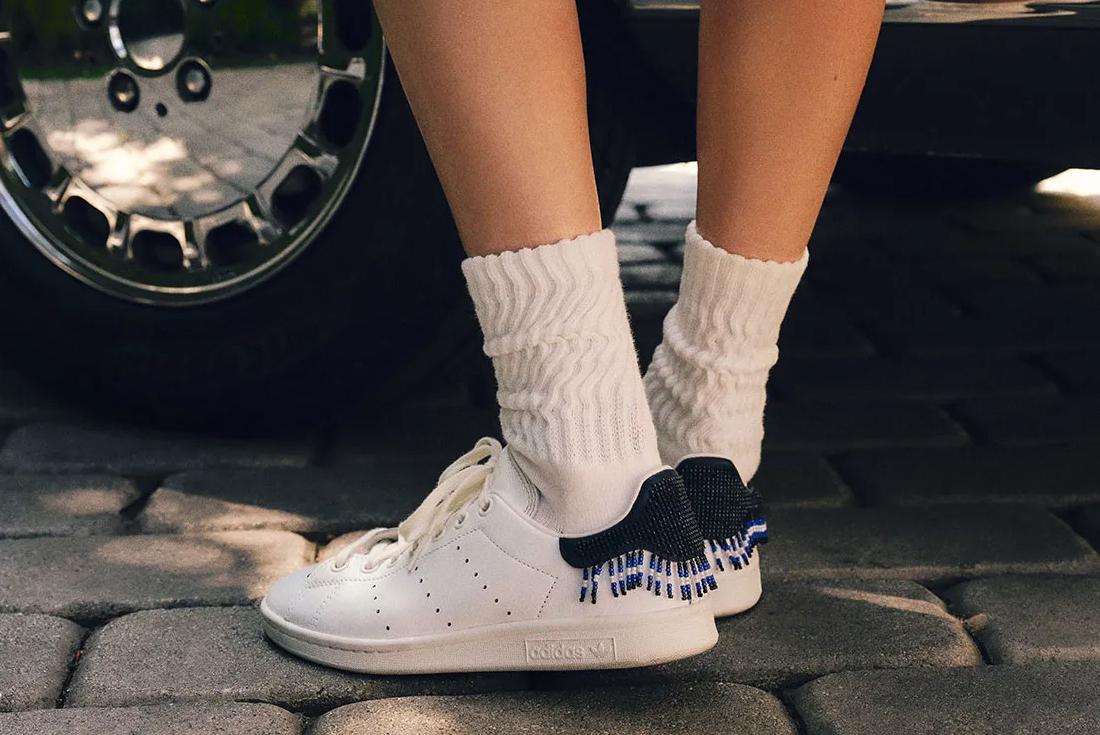 clot adidas stan smith beaded on foot Jung Ho-yeon
