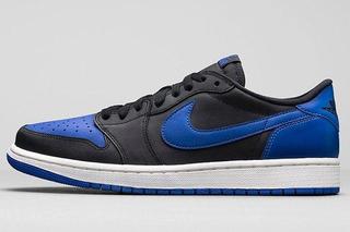blue white and red jordan 1s