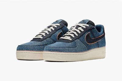 Nike 3 X 1 Air Force 1 Blue Front