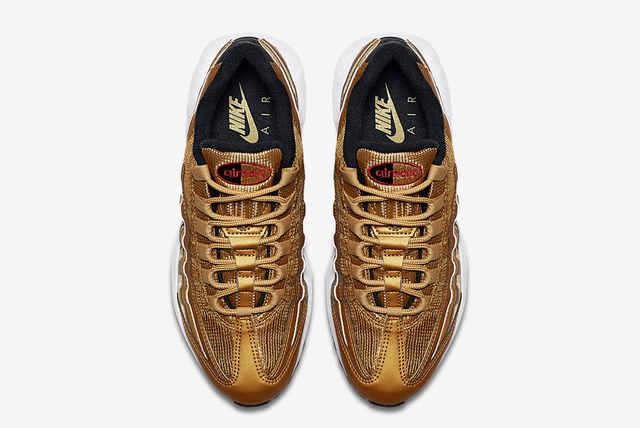 nike air max metallic gold