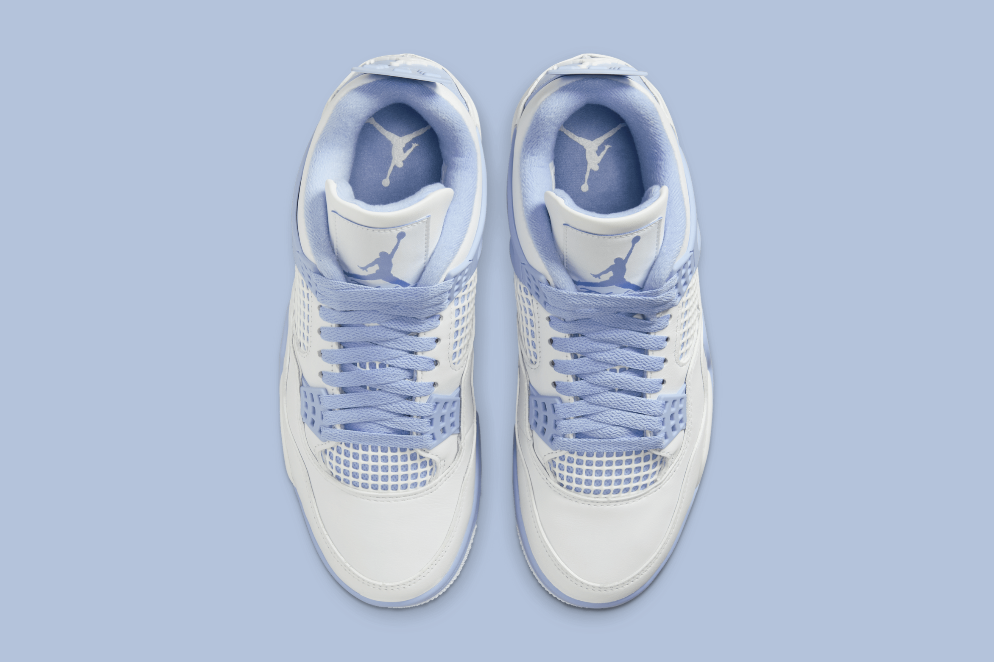 Flower Lace Charms on the Air Jordan 4 