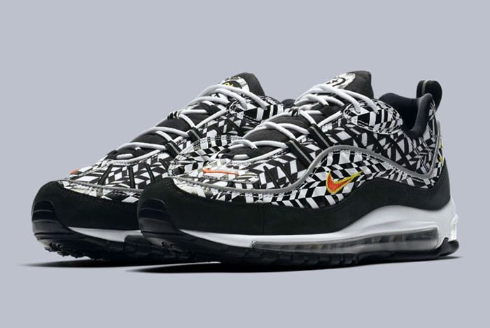 nike air max 98 aop black