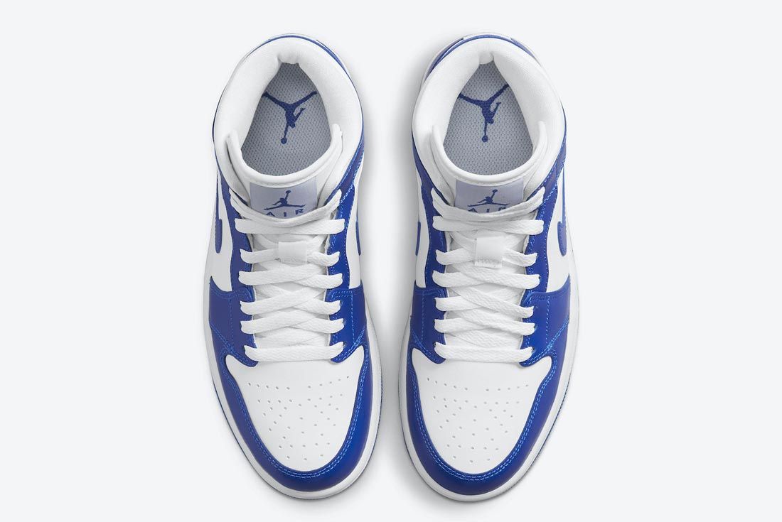 Air Jordan 1 Mid Blue/White 