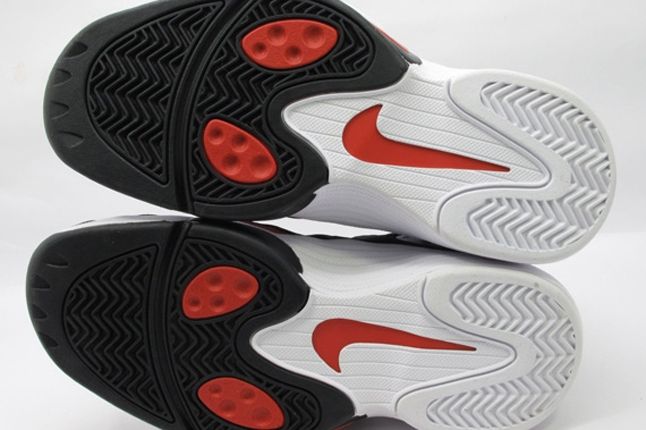 White Black Red Nike Air Flight One Sole 1