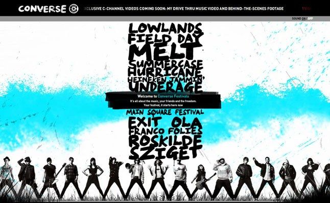 Converse Festivals Website 1