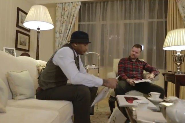 Dave White X Carmelo Anthony Tea For Two Close On Couch 1