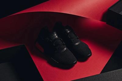 Adidas Nmd R1 Core Black Lust Red 5