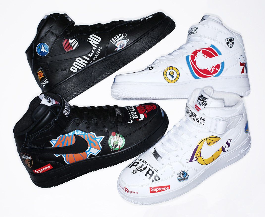 Release Date Announced: Supreme x NBA x Air Force 1 Mid - Sneaker