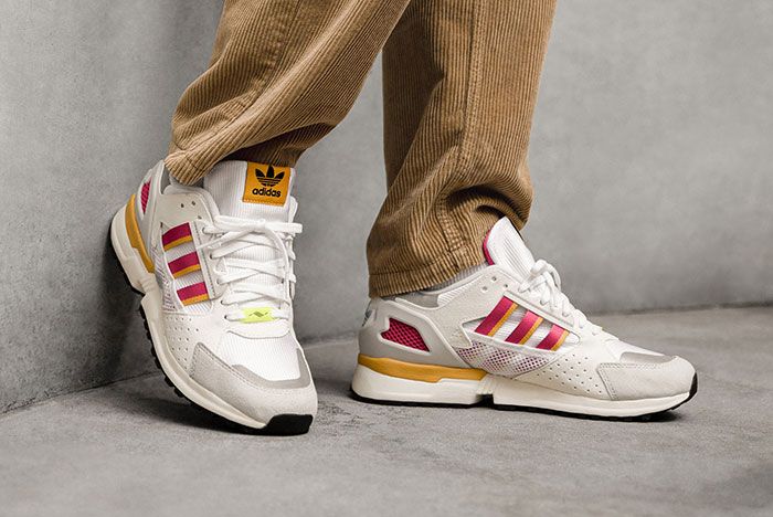 Adidas Zx 10 000 C Ftwr White Fv6308 Lateral On Foot Side Shot