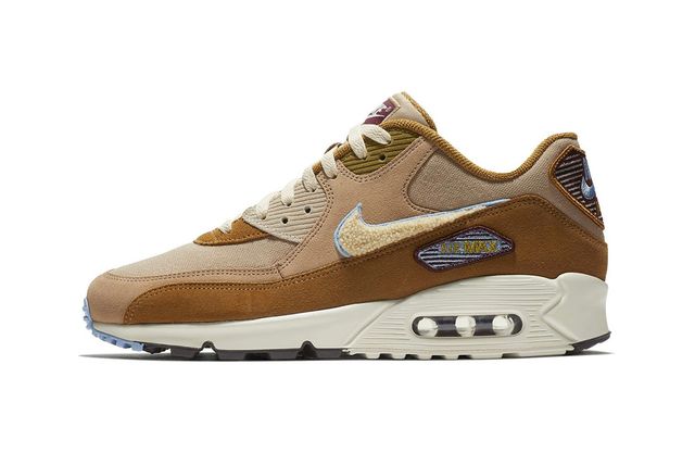 air max 90 brown and blue