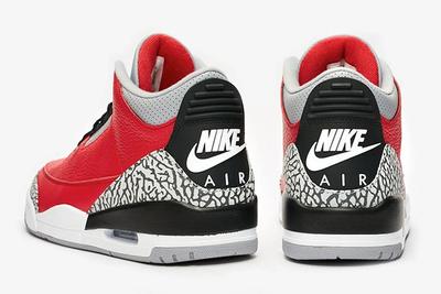 Air Jordan 3 Red Cement Heel