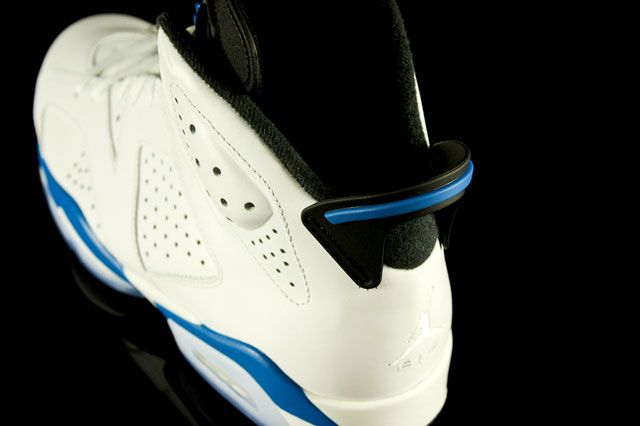 Air Jordan 6 Sport Blue Heel