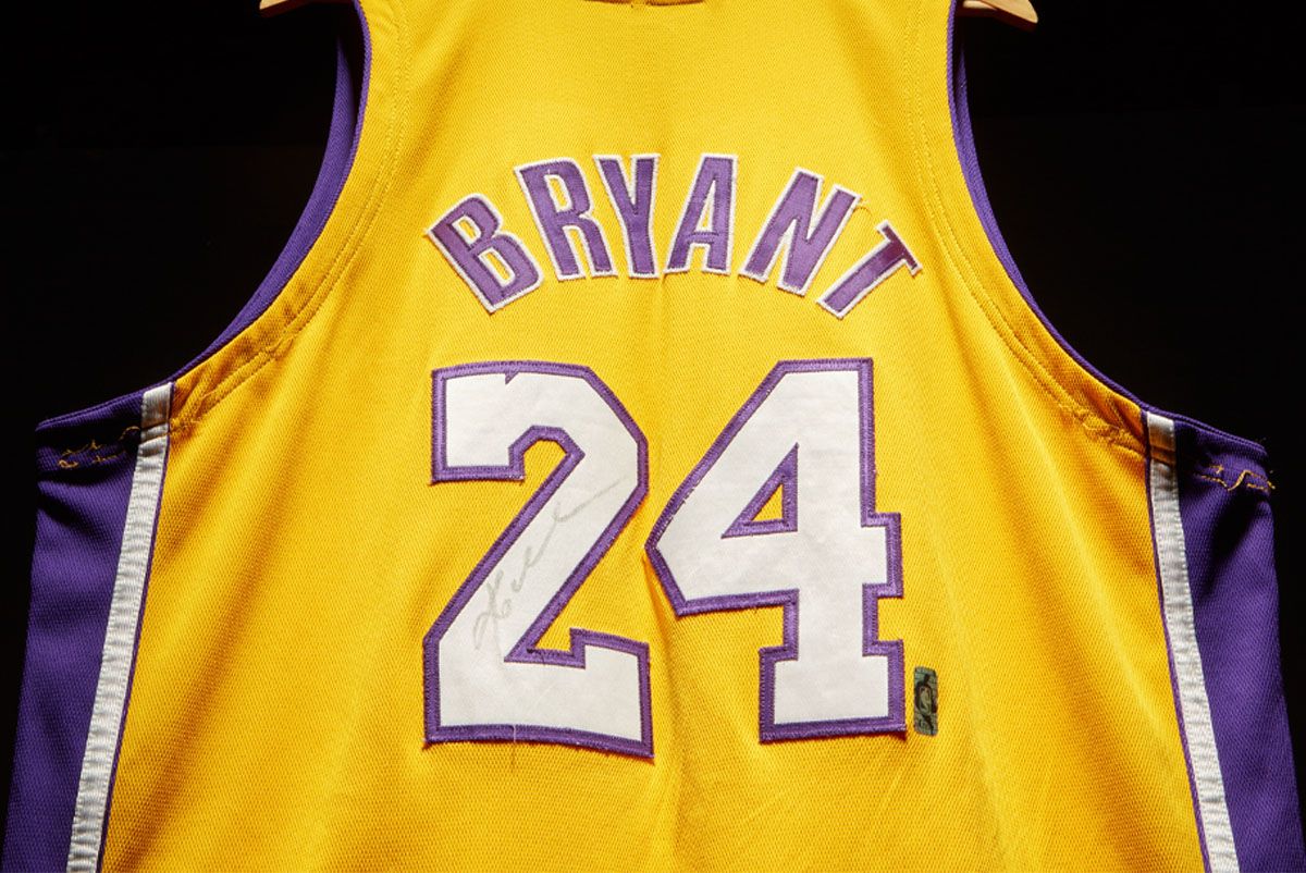Kobe Bryant Lakers MVP NBA Jersey Sotheby's