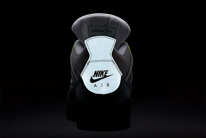 Air Jordan 4 Neon Heel