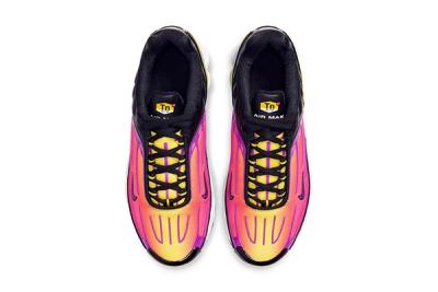 Nike Air Max Plus 3 Black Hyper Purple Optic Yellow Cd6871 005 Release Date Top Down