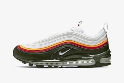 Nike Air Max 97 Dynamic Yellow Evergreen Lateral