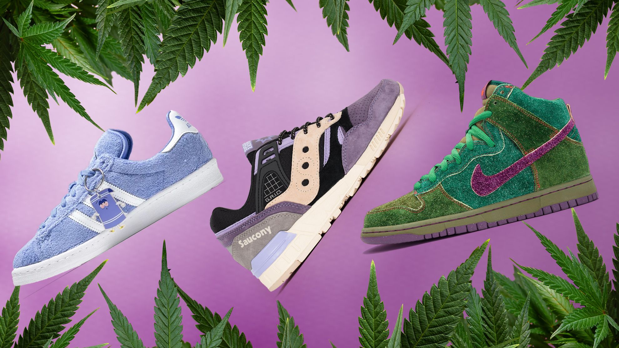 The Dopest Most Blaze Worthy Weed Themed Sneakers Ever Features