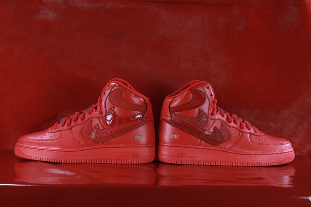 Nike Air Force 1 Misplaced Checks Red John Geiger 03