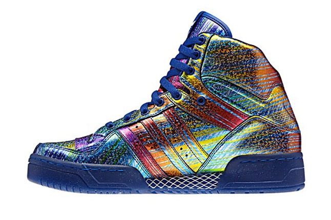 Jeremy Scott X Adidas Originals Hologram Rainbow Profile 1