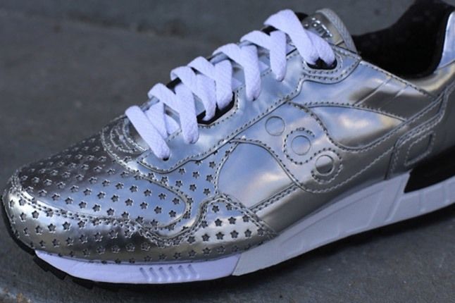 Play Cloths Saucony Silver Front Angle 1