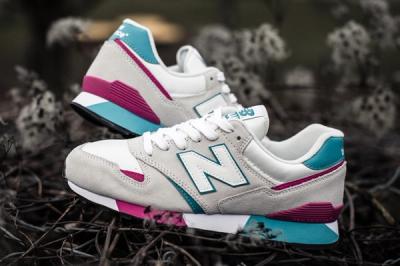 New Balance 446 White Teal Berry 2