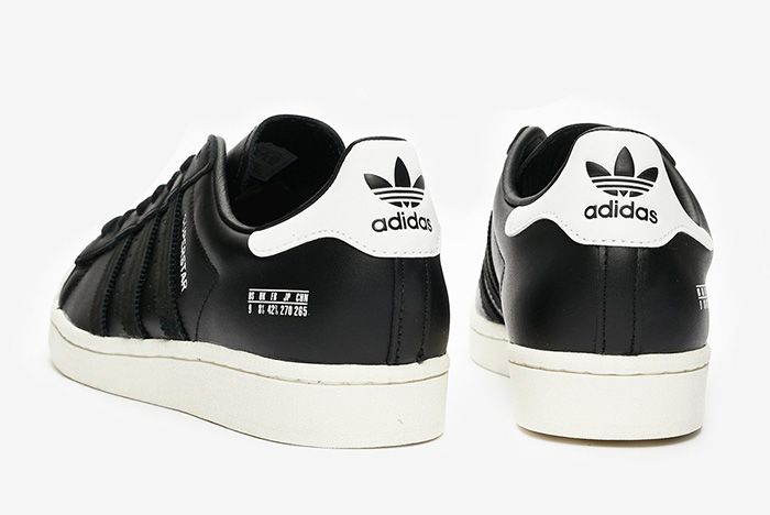 Adidas Superstar Misplaced Size Tag Black Fv2809 Black Rear Angle