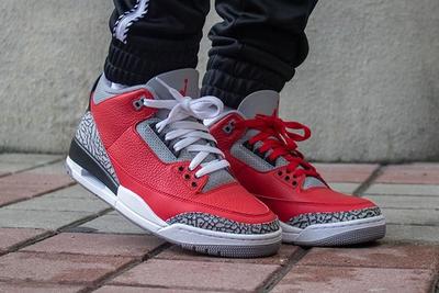 Air Jordan 3 Cement Red Fire Red All Star On Foot4