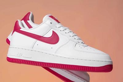 Nike Air Force 1 Wild Cherry Red Ah0287 107 Floating