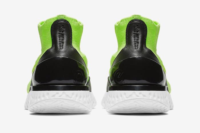 Nike Rise React Flyknit Lime Blast Heels