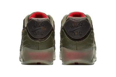 Nike Air Max 90 Cargo Khaki University Red Cu0675 300 Release Date Heel