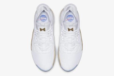 Nike Pg 3 Nasa Apollo Missions White Gold Release Date Top Down