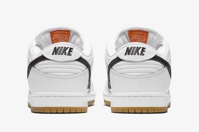 Nike Sb Orange Label Dunk White Gum Heels
