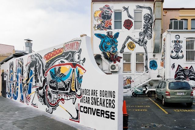 Converse Sneakers Clash Wall Fremantle 2