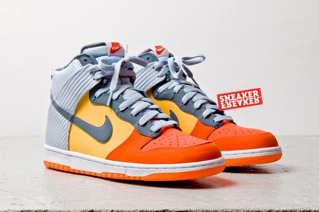 Nike Dunk Hi Team Orange Total Orange Toe Quarter