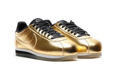 Nike Classic Cortez Leather Metallic Gold