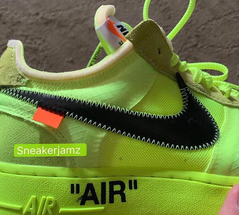 First Look: Off-White x Nike Air Force 1 'Volt' - Sneaker Freaker