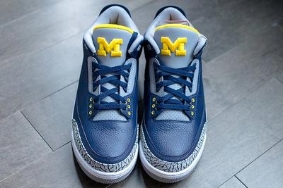 Air Jordan 3 College Pe Michigan 4 Sneaker Freaker