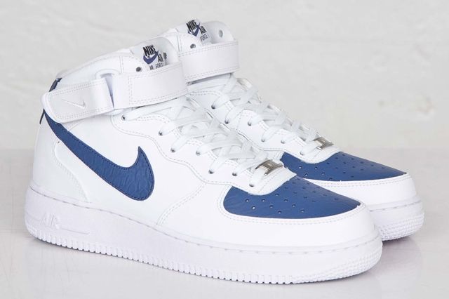 air force 1 mid blue